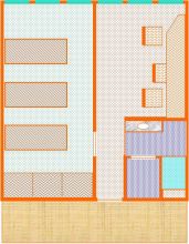 Planta de um apartamento - CRUSP